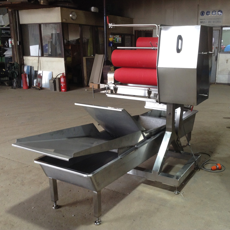 Food Grade Stripping Machine with Post-Roller Combo and Trough