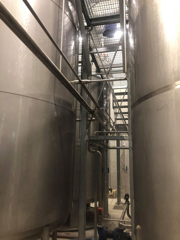 stainless steel pipe work